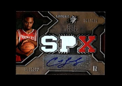 2007-08 SPx Jersey Autograph #118 Carl Landry RC 781/825 Houston Rockets - Image 1 of 2