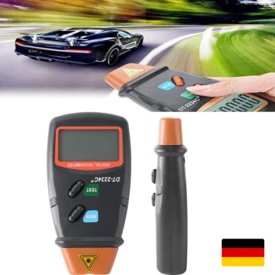 MARKENLOS Digitaler Drehzahlmesser Handheld Laser Tachometer Berührungsloser LCD Anze