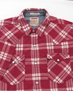 Camisa de verano Levi's talla M hombre slim fit estilo occidental N490 - Imagen 1 de 2