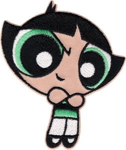 Aufnäher - Powerpuff Mädchen Buttertasse mit gekreuzten Armen Cartoon aufbügeln #3364 - Bild 1 von 1