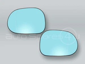 PAR de espejos de vidrio y respaldo para puerta con calefacción azul se adapta a 1998-2001 MB clase ML W163 - Imagen 1 de 2
