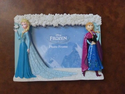 Nuevo marco de fotos Disney Frozen Elsa Anna 3d 4x6 Foto 1 de 2