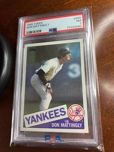Topps #665 Don Mattingly 1985 PSA 7 casi nuevo - Imagen 1 de 2