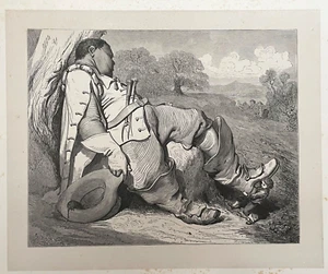 GUSTAVE DORÉ, FAIRY TALES BY PERRAULT Wood Engraving, 1862 - TOM THUMB (#10) - Imagen 1 de 5