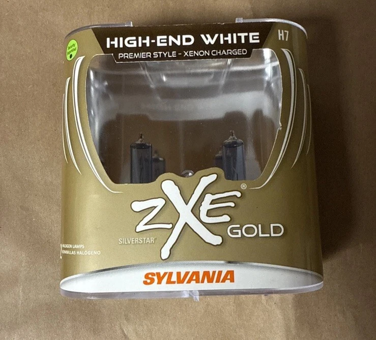 Sylvania H7 SilverStar ZXE GOLD Pair Set H7SZG.BP2 Headlight 2 Bulbs 🔥NEW🔥 - Image 1 of 1