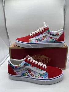 Vans Womens UA Shoes Size 10 Red Old Skool Sneakers - Picture 1 of 9