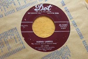 JIM LOWE "CLOSE THE DOOR" 45 RPM 7" RECORD G+ DOT [d42-103] - Picture 1 of 4