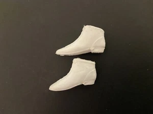 De colección Muñeca Barbie Francie Squishy Blanco Cordones Cortos Botas Zapatos - Imagen 1 de 4