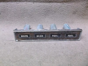 1968 MERCURY COUGAR XR7 XR-7 OVERHEAD CONSOLE WARNING LIGHT PANEL DECENT CHROME - Picture 1 of 12