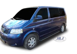 Side Bars Steps Running Boards For VW Transporter T5 SWB 2003-2015 Chrome - Imagen 1 de 5