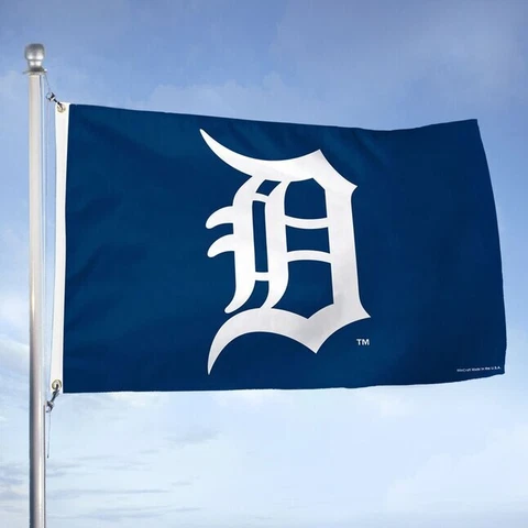 Detroit Tigers 3x5 Flag Banner MLB Baseball Single Sided Sports Outdoor Fan NEW Cover