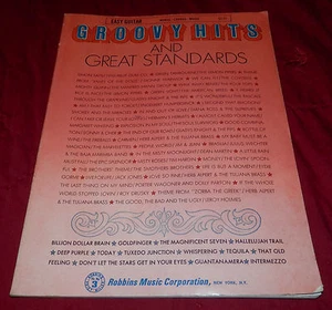 1968 Easy Guitar Groovy Hits and Great Standards Robbins Music Corp. Words Music - Picture 1 of 3