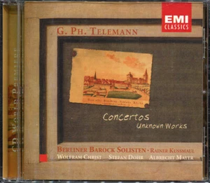 CD  TELEMANN CONCERTOS  UNKNOWN WORKS  Christ Dohr Mayer  EMI 2001 - Picture 1 of 3