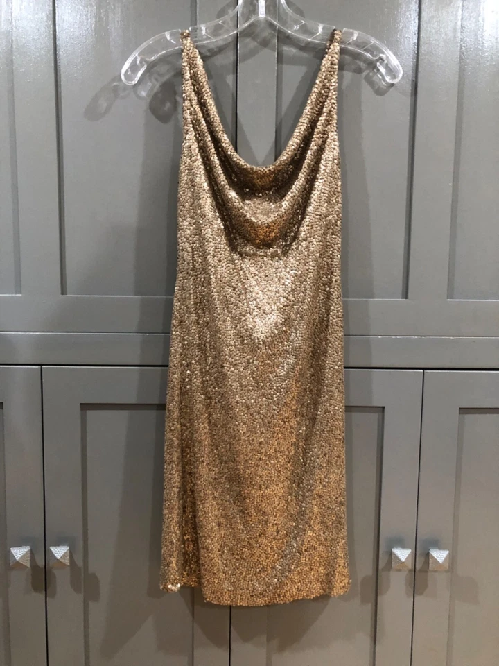 NAEEM KHAN золото блестки платье 4 шикарный! Отличное состояние товара  - Изображение 1 из 4