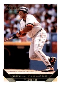 1993 Topps Gold Cecil Fielder lámina MLB inserto PWE Tigers #80 - Imagen 1 de 2