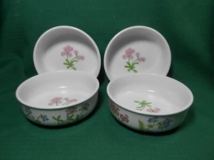 Noritake Progressive Petals Plus 4 Cereal Soup Bowls - Picture 1 of 13