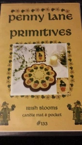 PENNY LANE PRIMITIVES "IRISH BLOOMS" KERZENMATTE & TASCHENMUSTER #133 - Bild 1 von 5