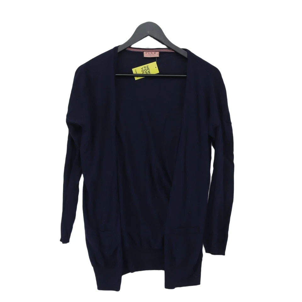 Thomas Pink Women's Cardigan XS Blue 100% Cotton V-Neck Cardigan - Image 1 of 4