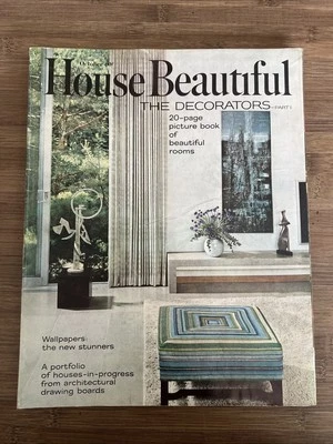 House Beautiful Magazine October 1965 Vintage Ads MCM Design Home Decor - Image 1 of 4