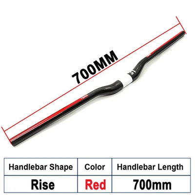 3T MTB Carbon Fiber Handlebar 31.8mm Mountain Bike Riser/Flat Bar Gloss 31.8mm - Image 1 of 4