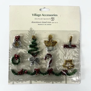 Juego de 9 accesorios Department 56 Downtown Tinsel Trim Village - #809014 - Imagen 1 de 5