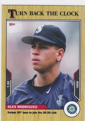 2021 TURN BACK THE CLOCK #121 ALEX RODRIGUEZ- SEATTLE MARINERS - Image 1 of 2