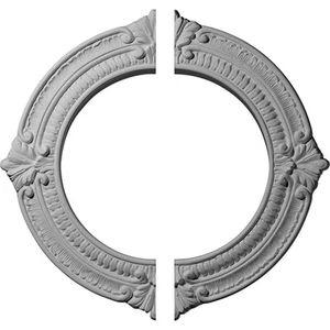 Ekena Millwork CM13BN2 13 1/8"OD x 8"ID x 5/8"P Benson Ceiling Medallion, Fit... - Picture 1 of 3
