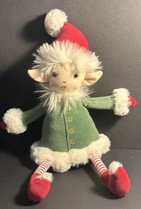Peluche pupazzo natalizio Jellycat London LEFFY ELF peluche scaffale sitter 13" - Foto 1 di 7