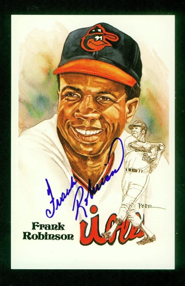 793, Frank Robinson HOF, Original Signed/Autograph, Postcard, Orioles, "1966-71" - Image 1 of 4