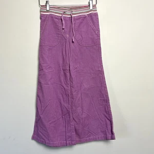 Pantalones de pana púrpura de pierna ancha Mini Boden para niñas talla 7/8 cintura elástica tirar - Imagen 1 de 7