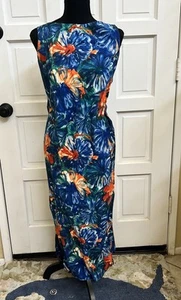Vintage 60’s Waltah Clarke’s Hawaiian Floral Sundress Retro Pinup Dress Shift - Bild 1 von 6