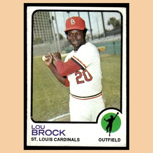 Lou Brock #320 1973 Topps St. Louis Cardinals Baseballkarte MLB sehr guter Zustand - Bild 1 von 4