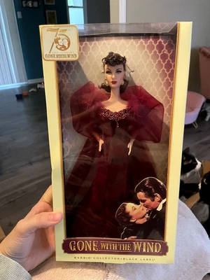 75th Anniversary Black Label Gone With the Wind Scarlett O'Hara Barbie - Image 1 of 4