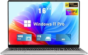 2025 Pc Portatile 16Pollici Celeron N95 Upto 3.4Ghz Notebook LPDDR4 16 GB RAM 1  - Foto 1 di 12