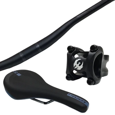 PIVOT CYCLES Pivot Phoenix eMTB-MTB 3 pc 35mm Cockpit 780mm Bar, 45mm Stem, Cro-Mo Saddle