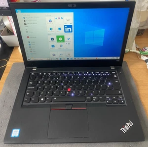 Lenovo Thinkpad T480 intel core i7-8550u ( 16gb,256gb ssd ) backlit, 2 batteries - Afbeelding 1 van 21