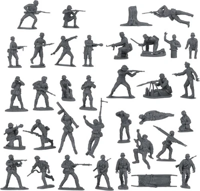 BMC CTS WW2 Batalla de las Ardenas - Juego de 130 figuras de soldado de plástico para hombres del ejército Foto 1 de 4