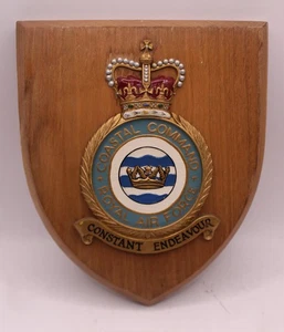 Royal Air Force COASTAL COMMAND desorden pared placa escudo - Imagen 1 de 2