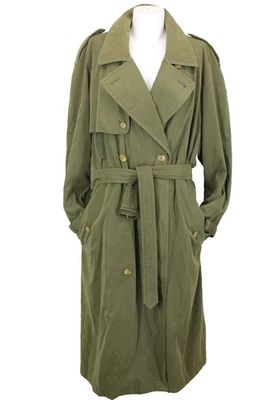 Gabardina Burberrys London Hombre Talla L 42 Lana Forro Extraíble Color Verde Foto 1 de 4