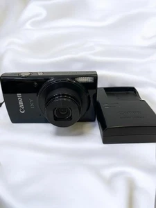 [Mint] Canon IXY 190 PowerShot ELPH 190 Digital Camera Black w/Charger,Battery - Picture 1 of 7