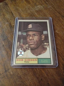 1961 Topps #211 Bob Gibson St Louis Cardinals HOF READ Exmt  - Picture 1 of 3
