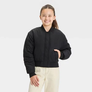 Girls' Bomber Jacket - art class Black M - Picture 1 of 3