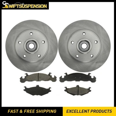 Front Brake Pads and Disc Rotors Kit for 1989 Dodge Spirit - Image 1 of 4