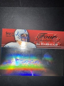 1996 Select Four Midable Jim Harbaugh Insert Card #13 COLTS QB Michigan Coach - Picture 1 of 6
