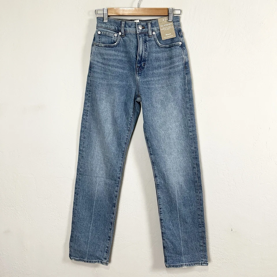 Madewell The 90s Straight Jeans Medium Blue Rondell Wash NN457 Size 24