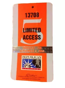 2004 Republican National Convention Ticket Präsident George W. Bush Akzeptanz - Bild 1 von 2