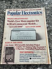 Popular Electronics Magazine January 1975 Volume 7 Number 1 - Altair 8800 Debut