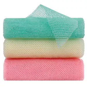 3 Pack African Net Sponge Body Scrubber Exfoliating Net Loofah Washcloth - Picture 1 of 7