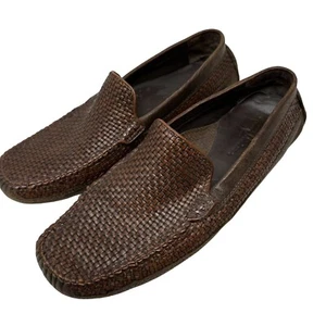 Mocasines Tommy Bahama Naples Driver de cuero tejido para hombre talla 9 - Imagen 1 de 7