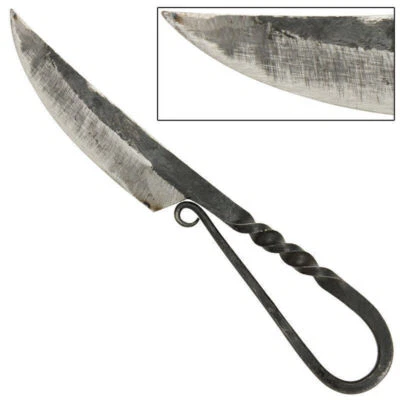 ARMORY REPICAS Viking German Iron Age Hand Forged High Carbon Steel Curved Antiqued Aged Knife